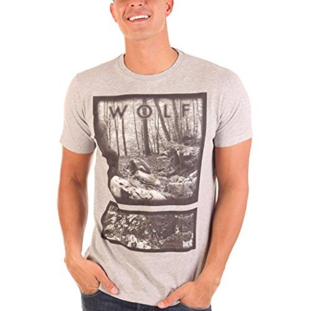 Diesel Men's T-Urbi T-Shirt Light Grey XL